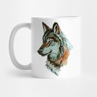 Watercolor Wolf Mug